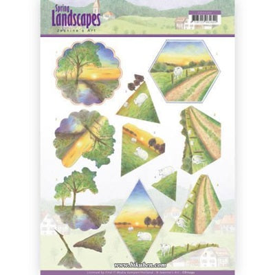 Jeanines Art - Spring Landscape 2 -3D Klippark