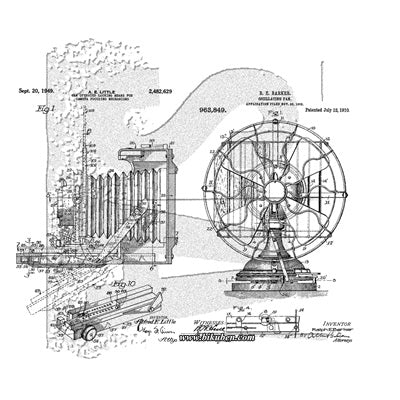 Tim Holtz Collection - Cling Stamps - Inventor 8