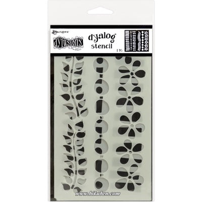 Dylusions - Dyalog Stencil - Border It