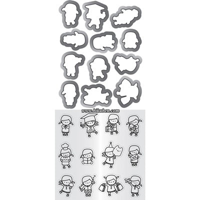 Mama Elephant - Stamp & Die Set - Mini Girl Agenda
