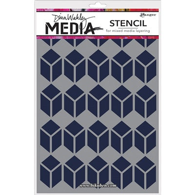 Dina Wakley Media - Stencils - Stacked Squares