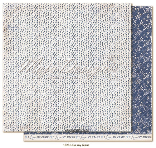Maja Design - Denim & Girls - Love my jeans   12 x 12"