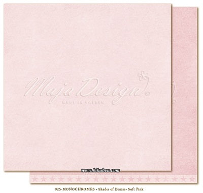 Maja Design - Denim & Girls - Monochrom - Shades of Denim - Soft Pink 12x12"