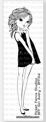 Picket Feance - Clear Stamp - BFF Girl Avery