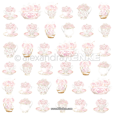 Alexandra Renke - Rose Cups rapport 12x12"