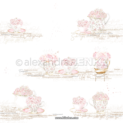 Alexandra Renke - For a Cup....Roses 12x12"