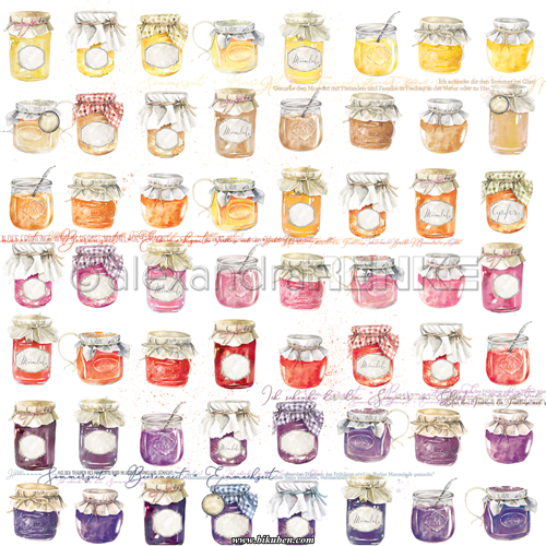 Alexandra Renke - Jam Jars 12x12"