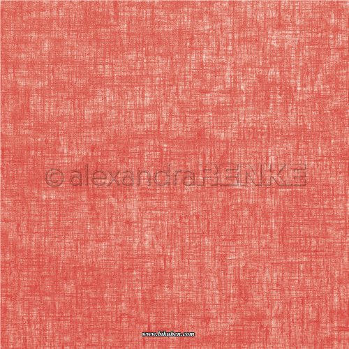 Alexandra Renke - Linen Strawberry Red 12x12"