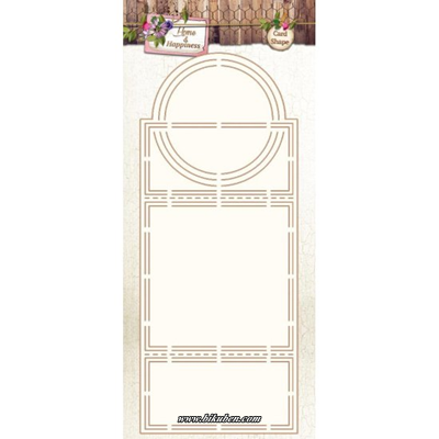 Studiolight - Stencil - Home % Happiness - Card Shape
