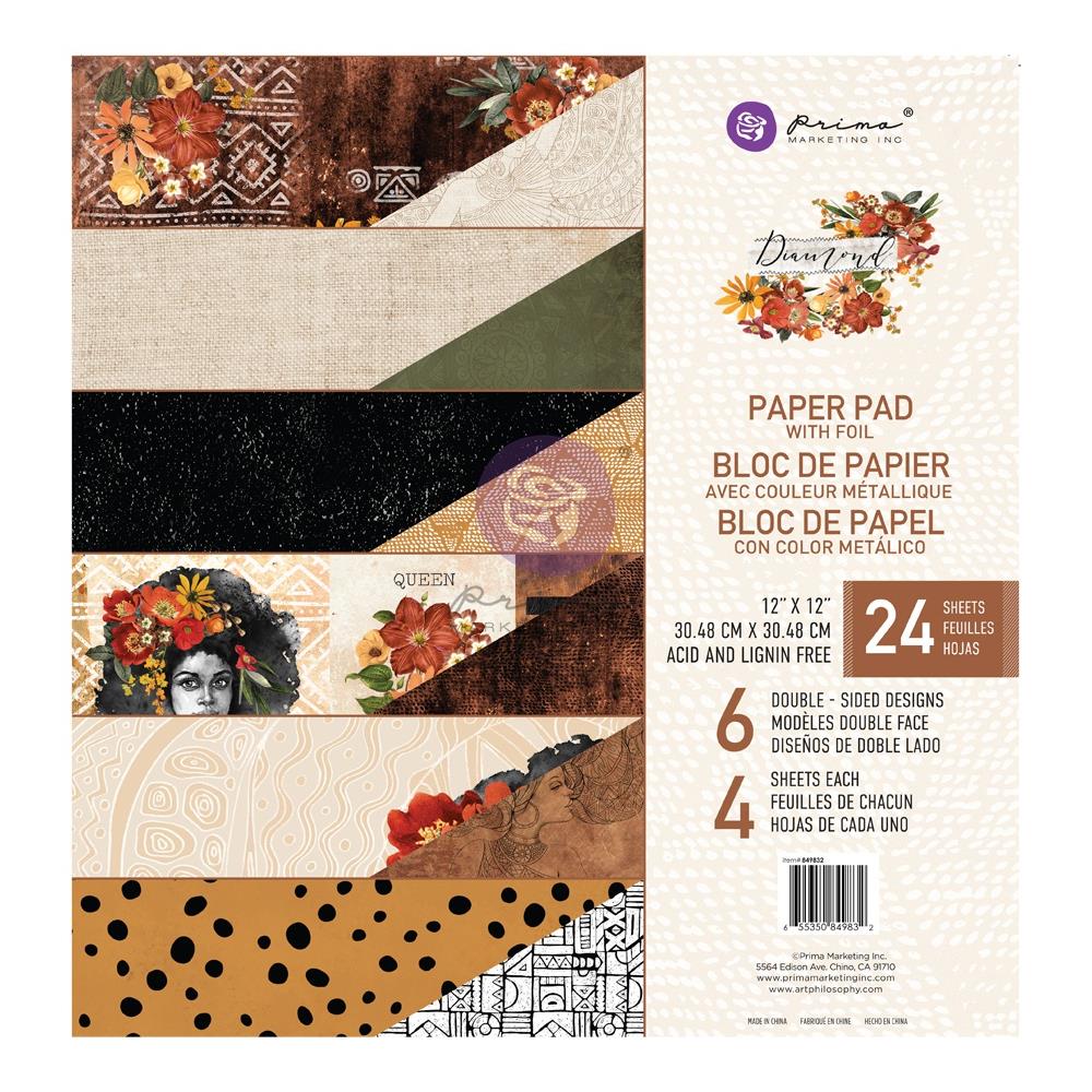 Prima - Diamond - Paper Pad  12 x 12"