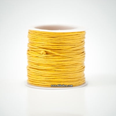 Kort & Godt - Vokset Bomullstråd - Rull - Gul