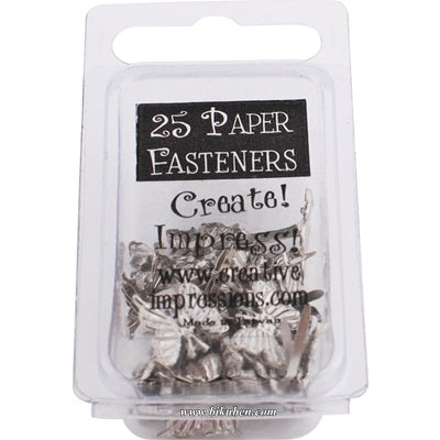 Creative Impression - Paper Fastners - Butterfly Brads - Silver