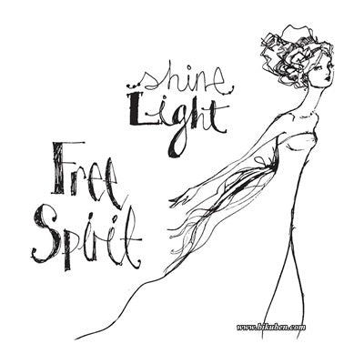 Jane Davenport - Clear Stamp - Free Spirit