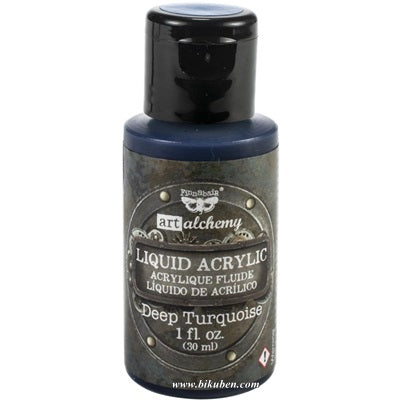 Art Alchemy By Finnabair - Liquid Acrylic - Deep Turquoise