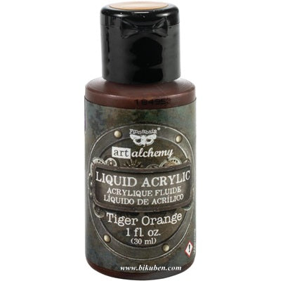 Art Alchemy By Finnabair - Liquid Acrylic - Tiger Orange