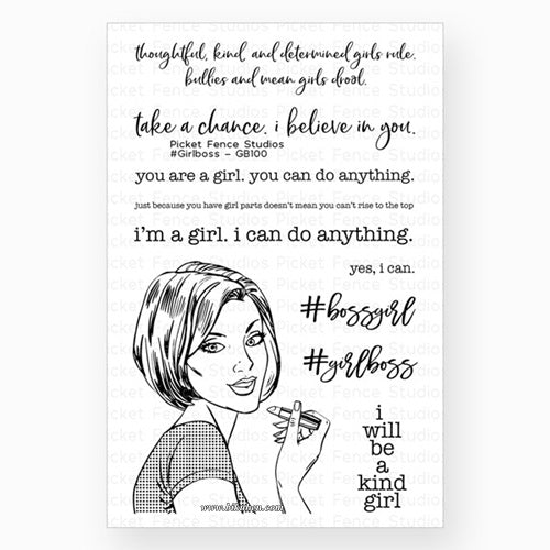 Picket Fence - Clear Stamp - Girlboss