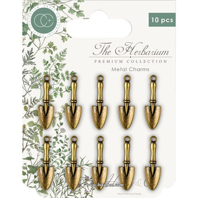 Craft Consortium - The Herbarium Metal Charms - Brass Trowels