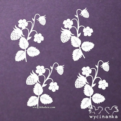 Wycinanka - Chipboard - Summer Fruits - Wild Strawberry decor