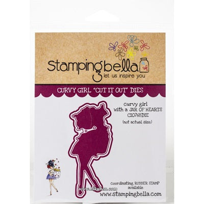 Stamping Bella - Dies - Curvy Girl with a Jar of Hearts