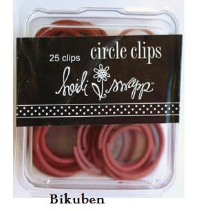 Heidi Swapp: Circle Clips CRIMSON