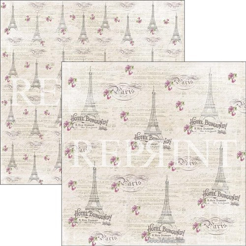 Reprint - Lilac Paris - Paris 12 x 12"