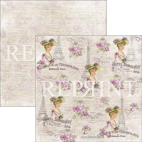 Reprint - Lilac Paris - French Lady 12 x 12"