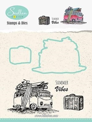 Nellie Snellen - Shape Dies & Clear Stamp - Bus