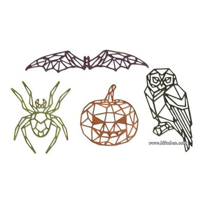 Sizzix - Tim Holtz Alterations - Thinlits - Geo Halloween