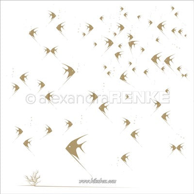 Alexandra Renke - Fishbowl Gold 12x12"