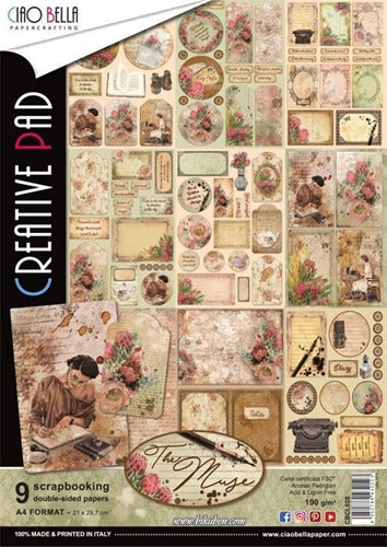 Ciao Bella - The Muse -  Paper Pad     A4