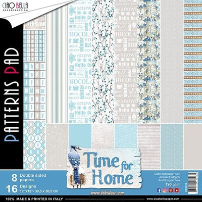 Ciao Bella - Time for home - Patterns Paper Pad 12 x 12"