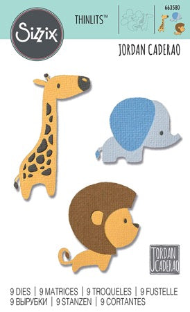 Sizzix - Thinlits - Baby Jungle Animals