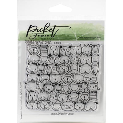 Picket Fence - Clear Stamp - Animals of the wild