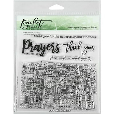 Picket Fence - Clear Stamp - Neighborhood