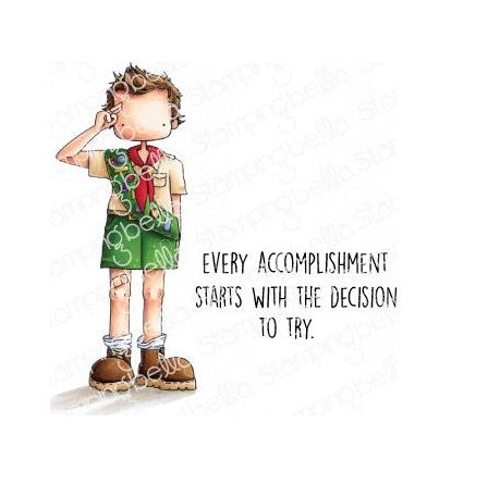Stamping Bella - Cling Mounted Stamp - Tiny Townie - Boy Scout