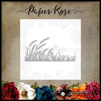Paper Rose - Dies - Wheat & Grass