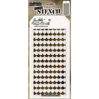 Tim Holtz - Layering Stencil - Shifter Scallop