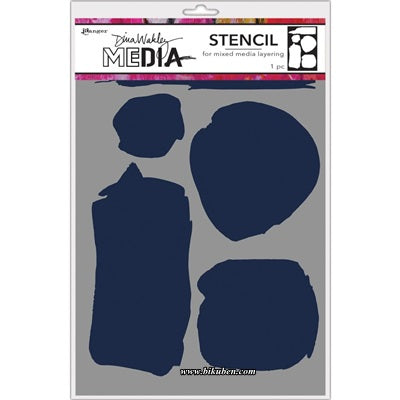 Dina Wakley Media - Stencils - Uneven Shapes