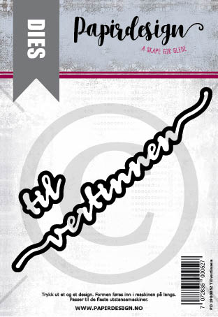 Papirdesign - Dies - Til vertinnen