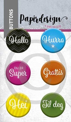Papirdesign - Buttons - Du er super