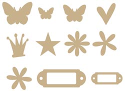 Heidi Swapp: Mini Chipboard Variety Pack