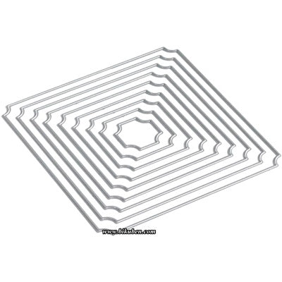 Elizabeth Craft Designs - Dies - Fitted  Indented Squares