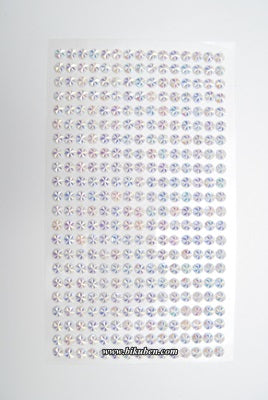 Kort & Godt - Diamant Stickers - Hvit -  5mm