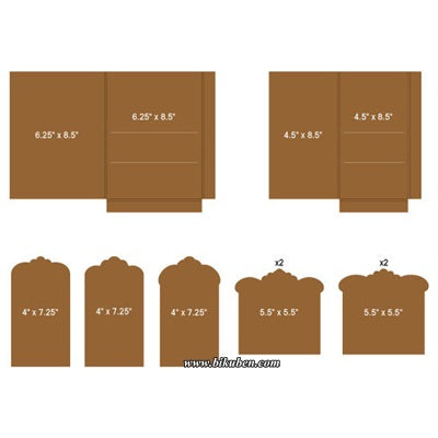 Heartfelt Creations - Pockets and Flip Inserts F - Kraft