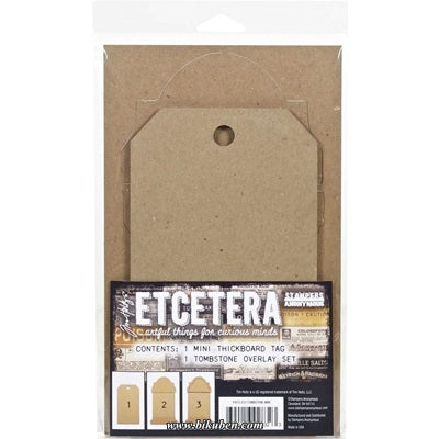 Tim Holtz - Etcetera - Chipboard - Tombstone mini