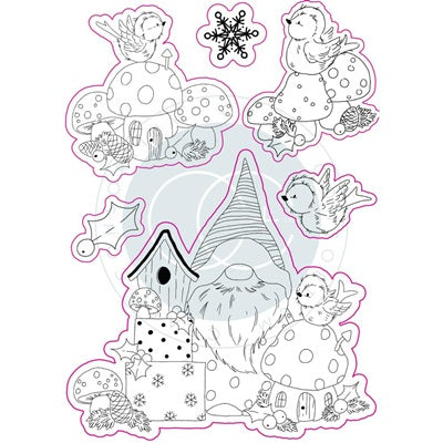 Craft Consortium - Snome time - Robin Mischief - Clear Stamps