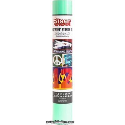 Siser - Heat Transfer Vinyl - Easyweed Stretch HTV - Sweet Mint 12"