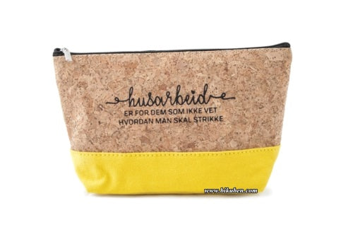 Kort & Godt - Korkveske - L - Gul