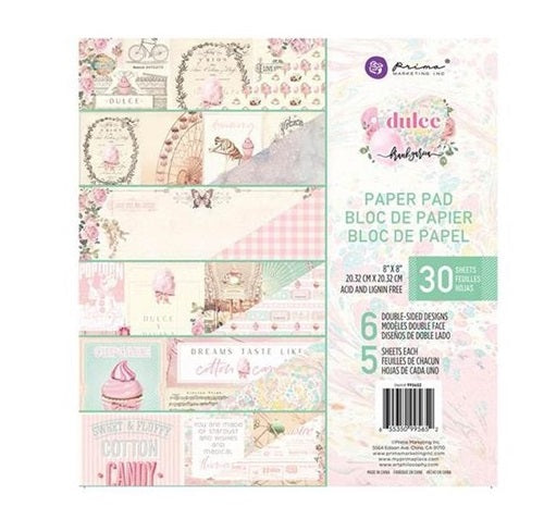 Prima - Dulce - Paper Pad    8 x 8"