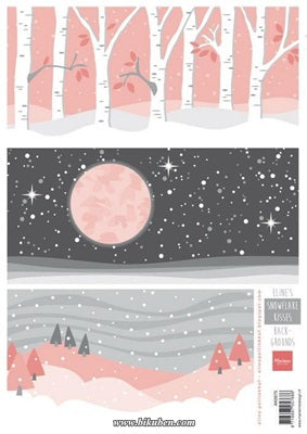 Marianne Design  - Eline's snowflake kisses - Utklippsark